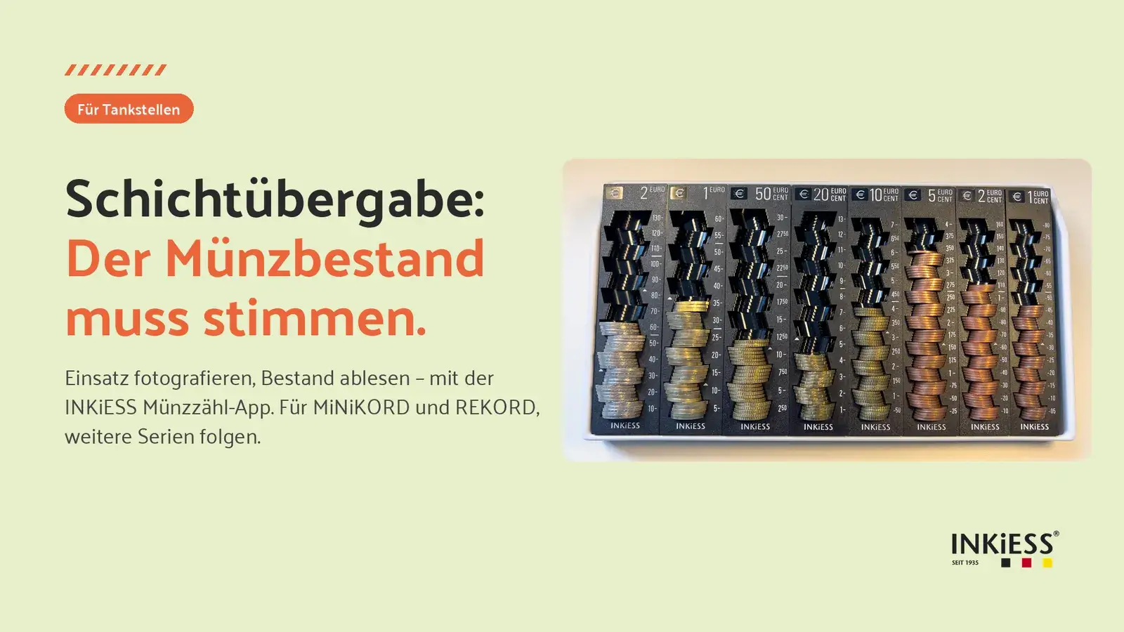 Schichtübergabe an der Tankstelle: Wenn der Münzbestand stimmen muss